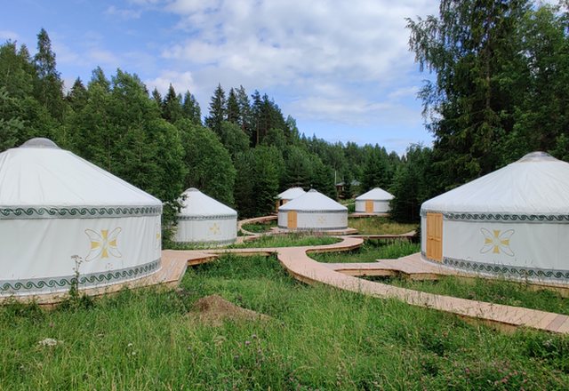 Юрты для ретрит центра в Валдае